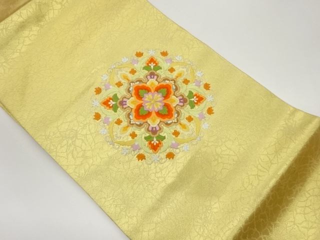 華紋模様刺繍名古屋帯